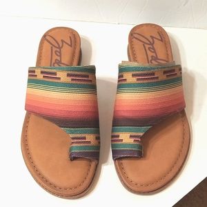 Zodiac Sunset Striped Women's Sandals